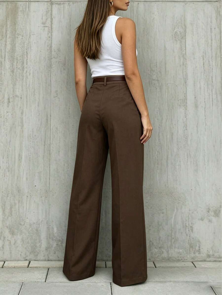 Women's Spring/Summer High-Waisted Suit Trousers