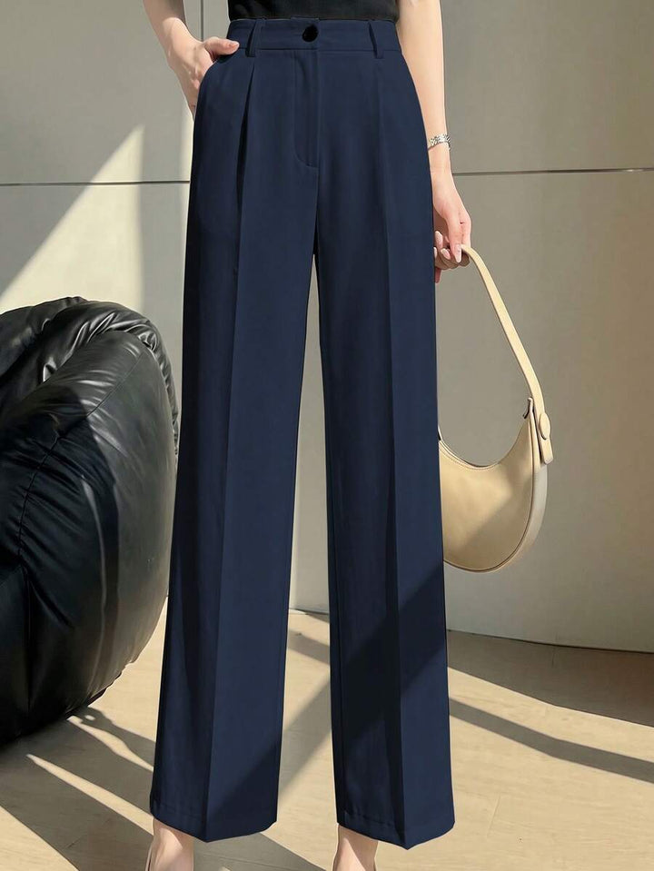 Women's Spring/Summer High-Waisted Suit Trousers