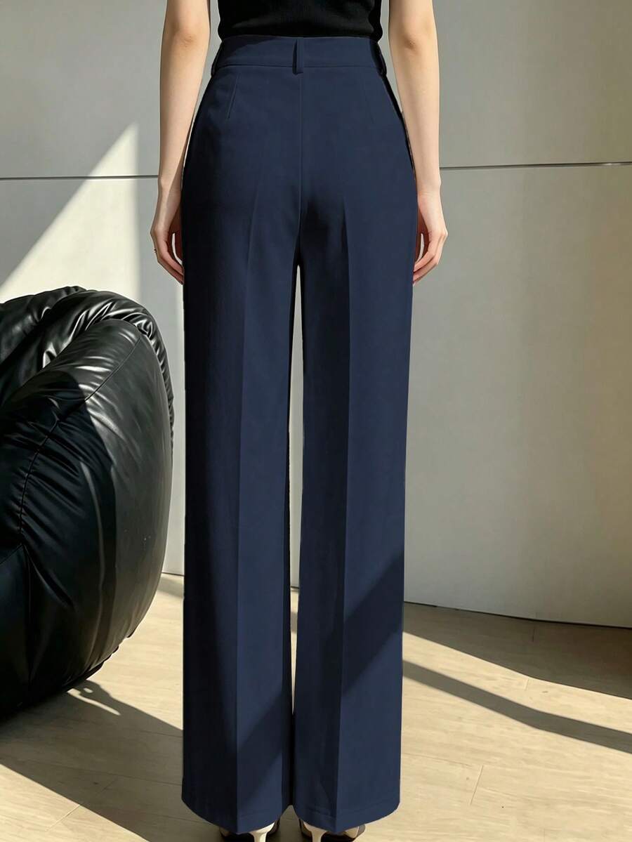 Women's Spring/Summer High-Waisted Suit Trousers