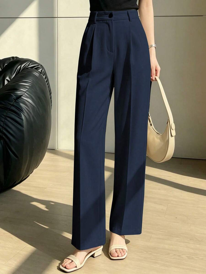 Women's Spring/Summer High-Waisted Suit Trousers