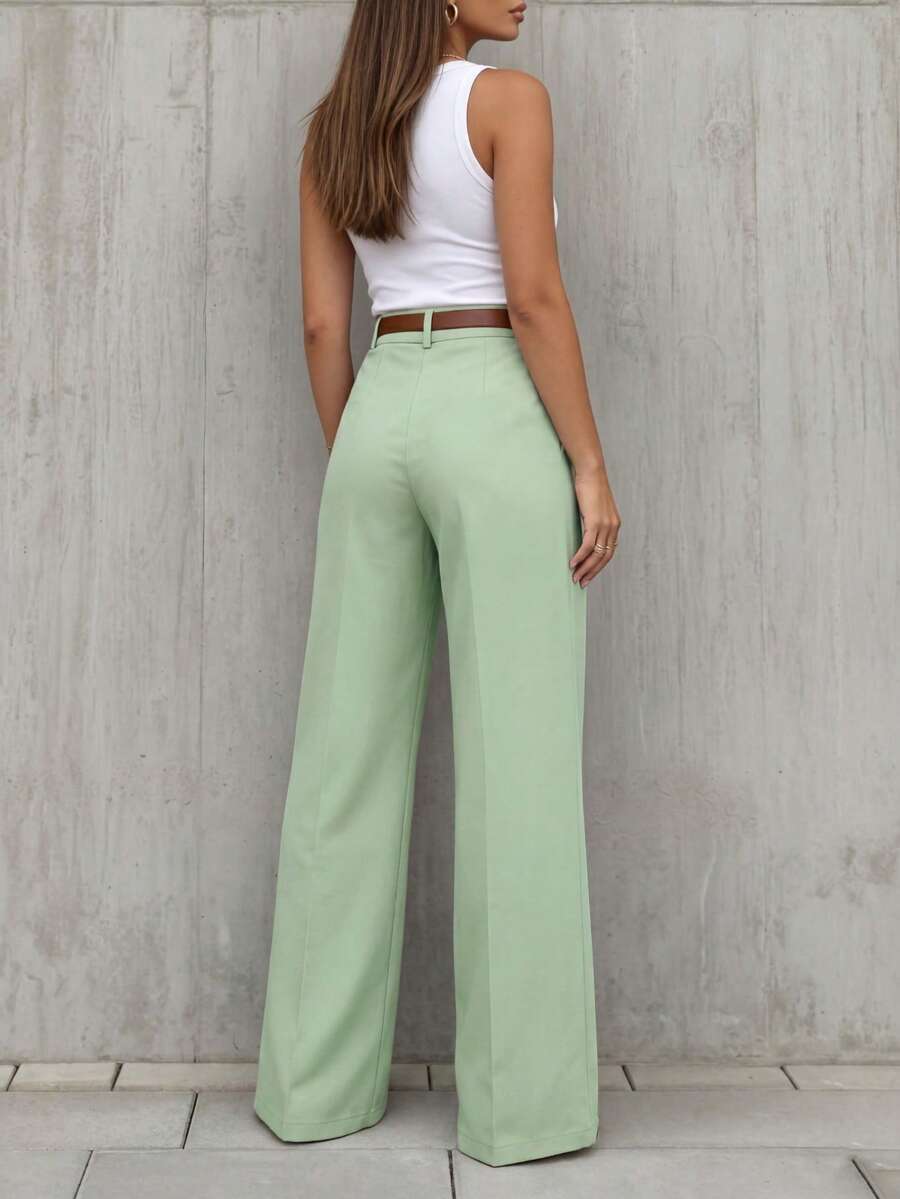 Women's Spring/Summer High-Waisted Suit Trousers