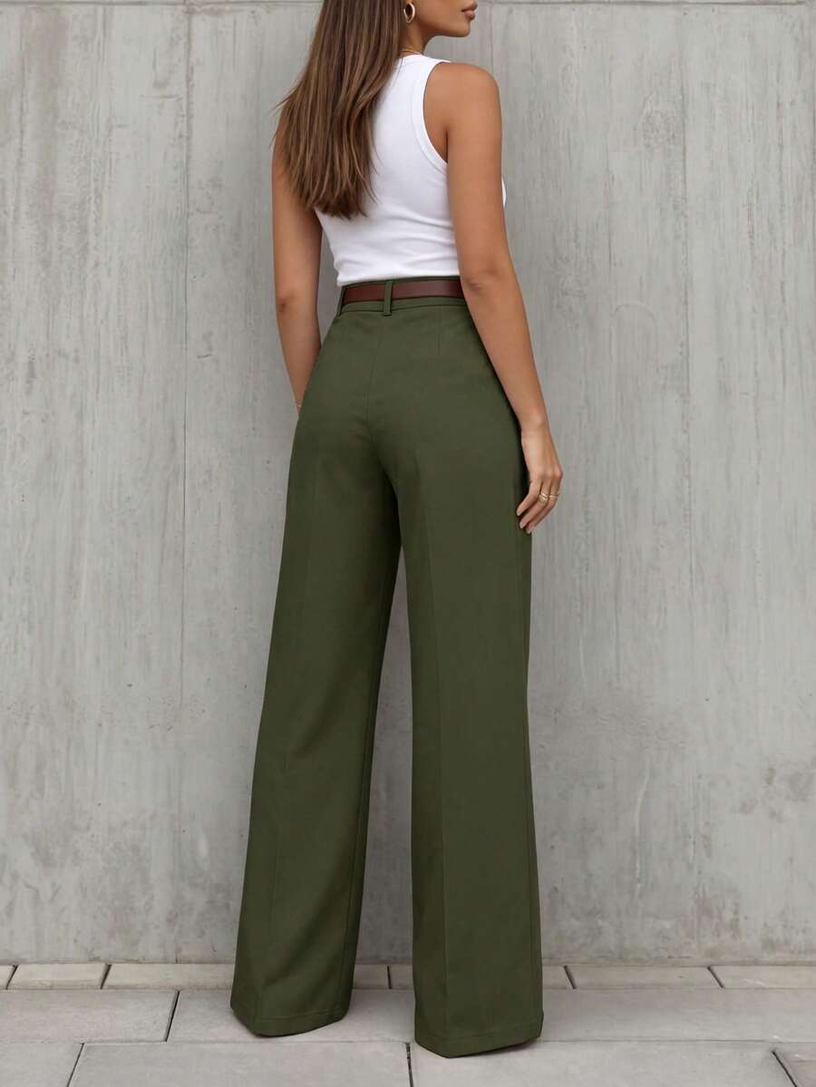 Women's Spring/Summer High-Waisted Suit Trousers