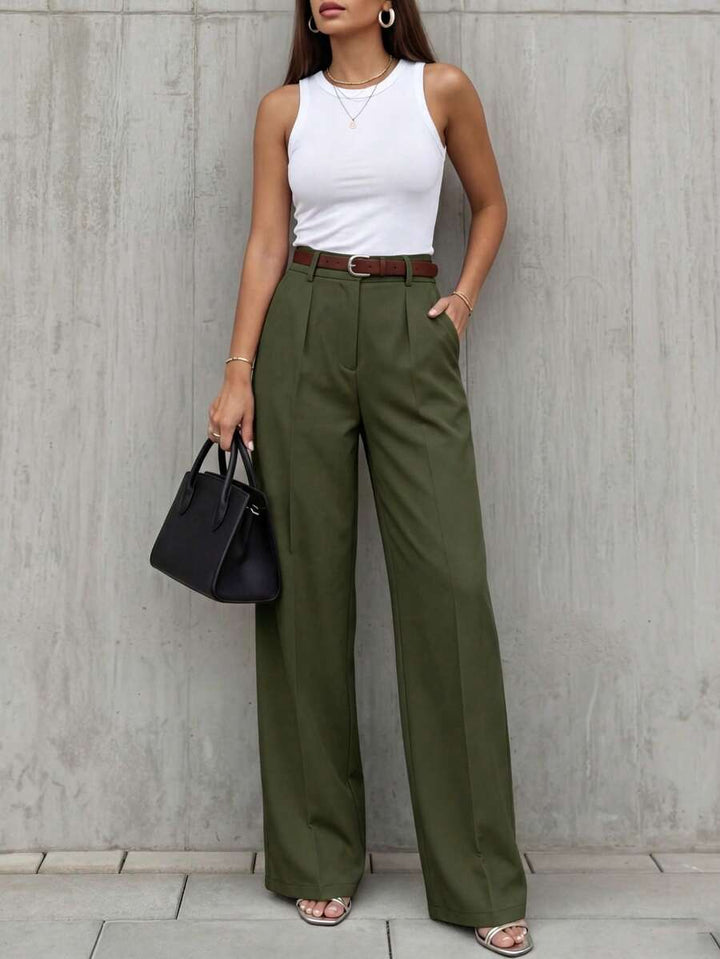 Women's Spring/Summer High-Waisted Suit Trousers