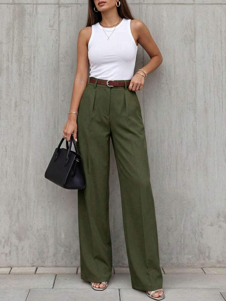 Women's Spring/Summer High-Waisted Suit Trousers
