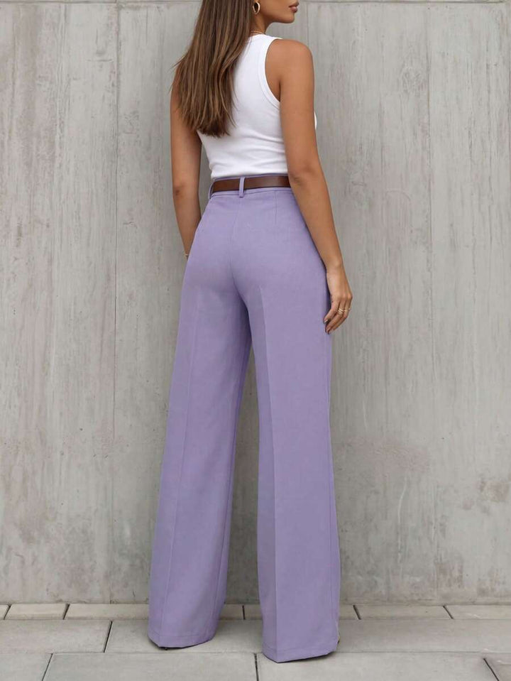 Women's Spring/Summer High-Waisted Suit Trousers