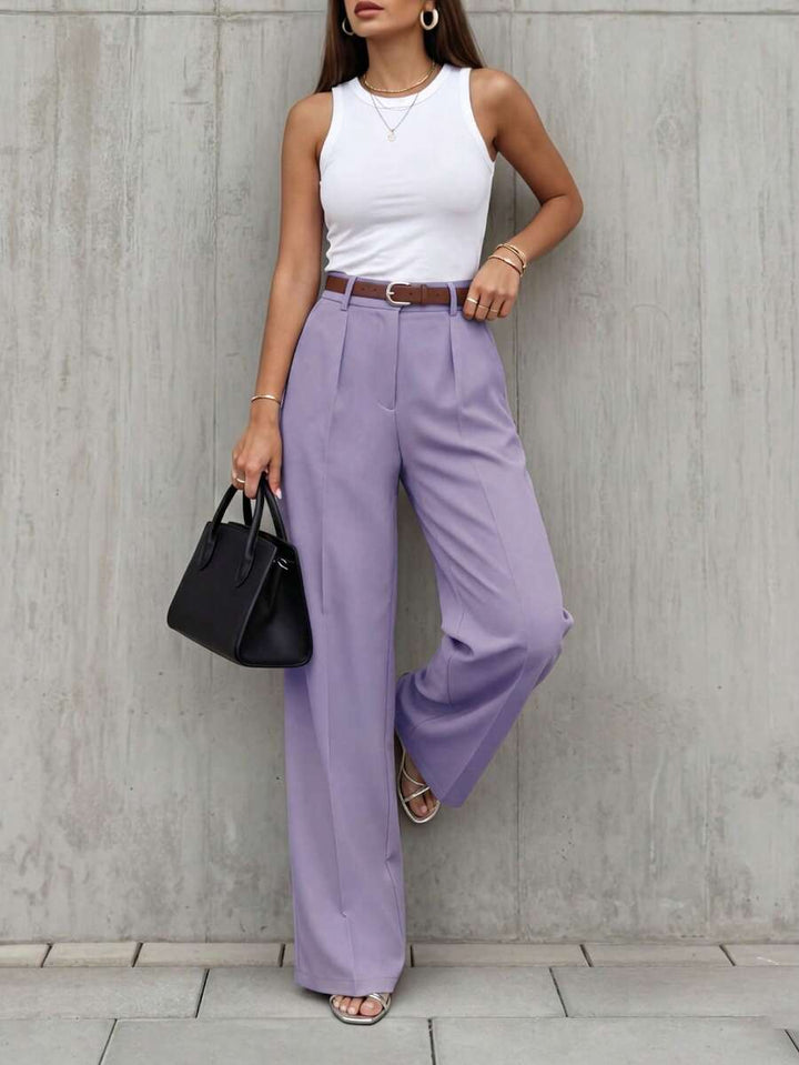 Women's Spring/Summer High-Waisted Suit Trousers