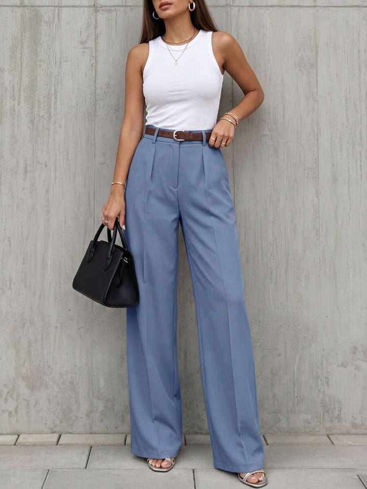 Women's Spring/Summer High-Waisted Suit Trousers