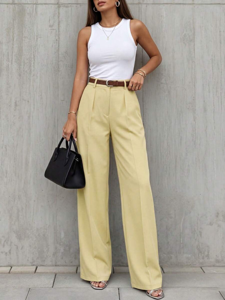 Women's Spring/Summer High-Waisted Suit Trousers