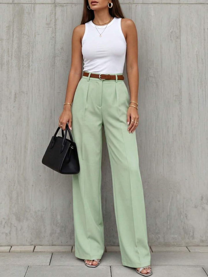 Women's Spring/Summer High-Waisted Suit Trousers