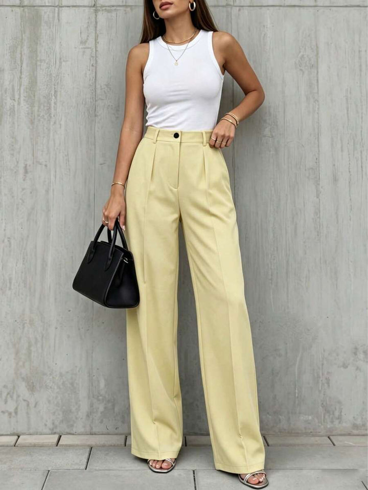 Women's Spring/Summer High-Waisted Suit Trousers