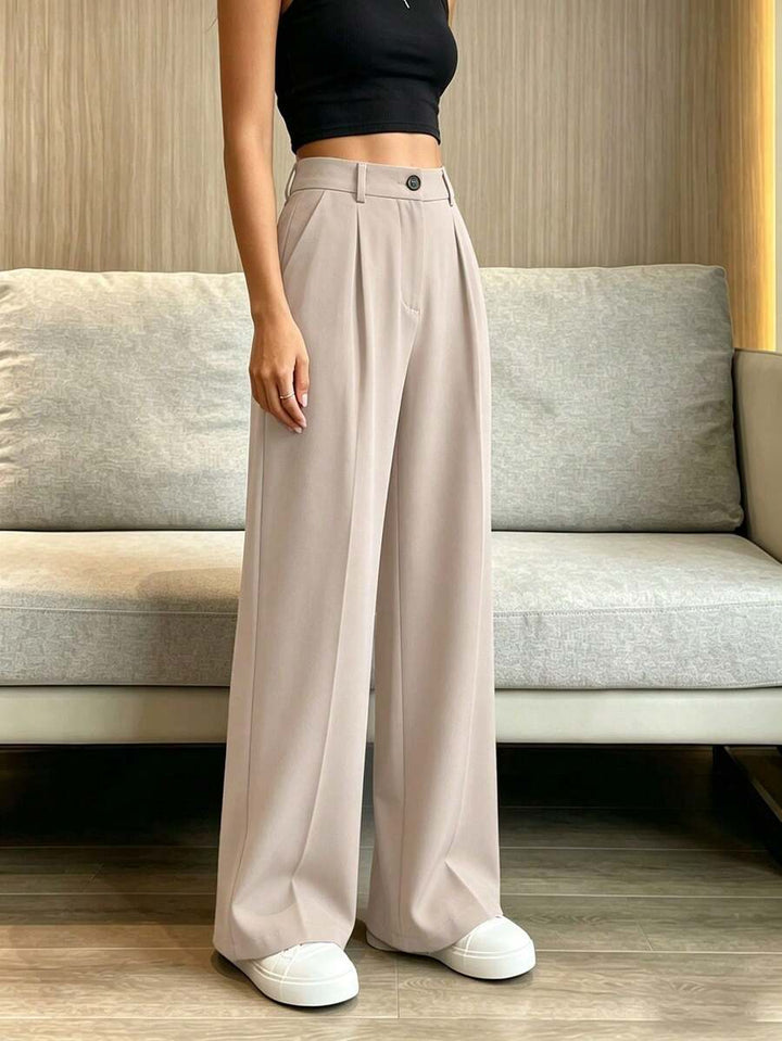 Women's Spring/Summer High-Waisted Suit Trousers