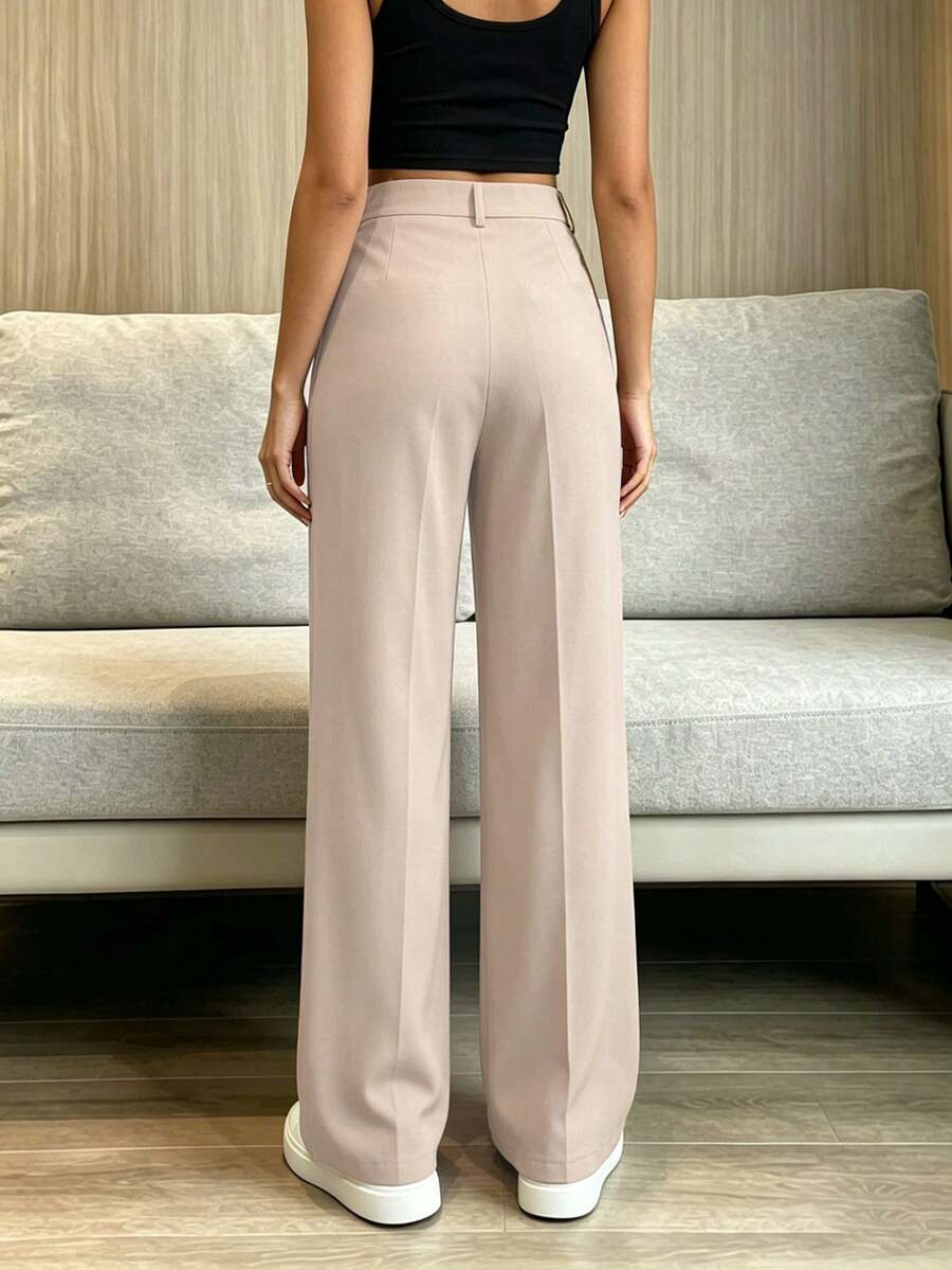 Women's Spring/Summer High-Waisted Suit Trousers