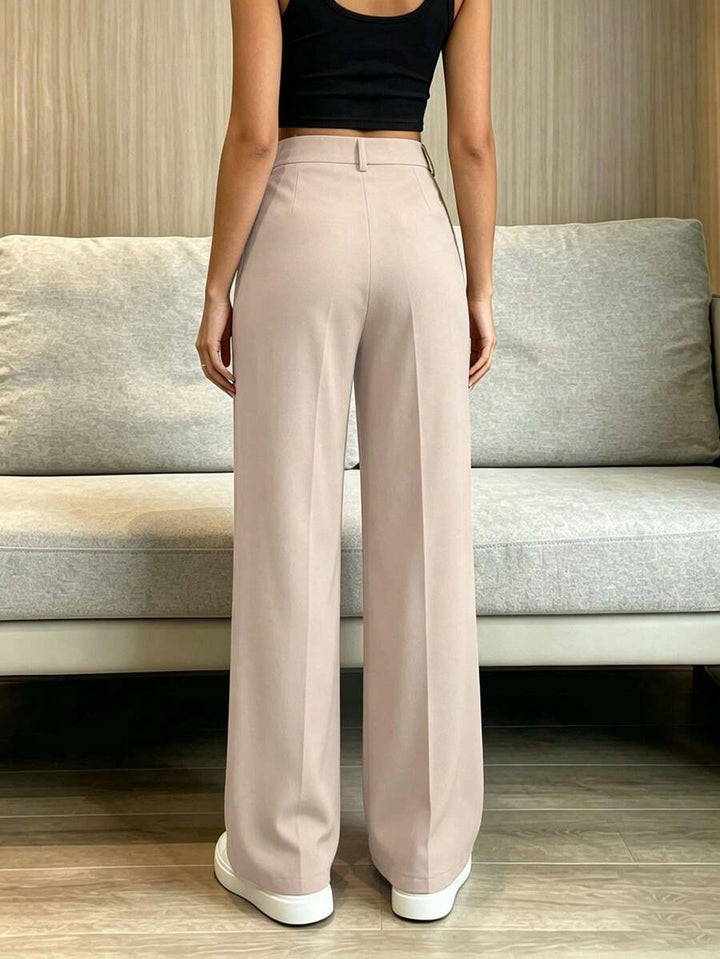 Women's Spring/Summer High-Waisted Suit Trousers