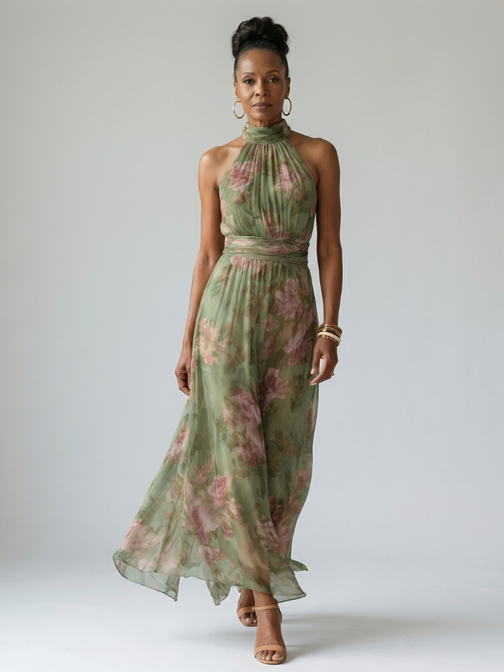 Drevante | Mirelle Halter Midi Dress