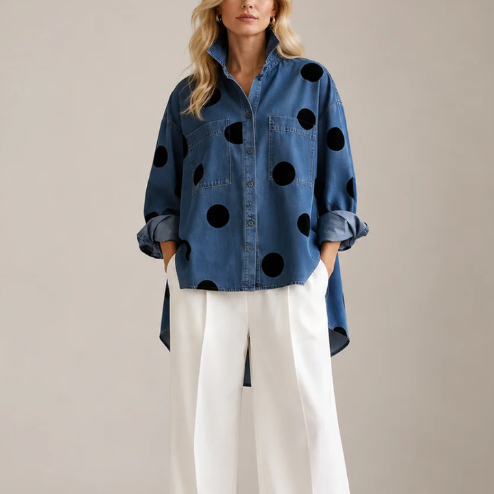 Drevante | Dotty Denim Overshirt