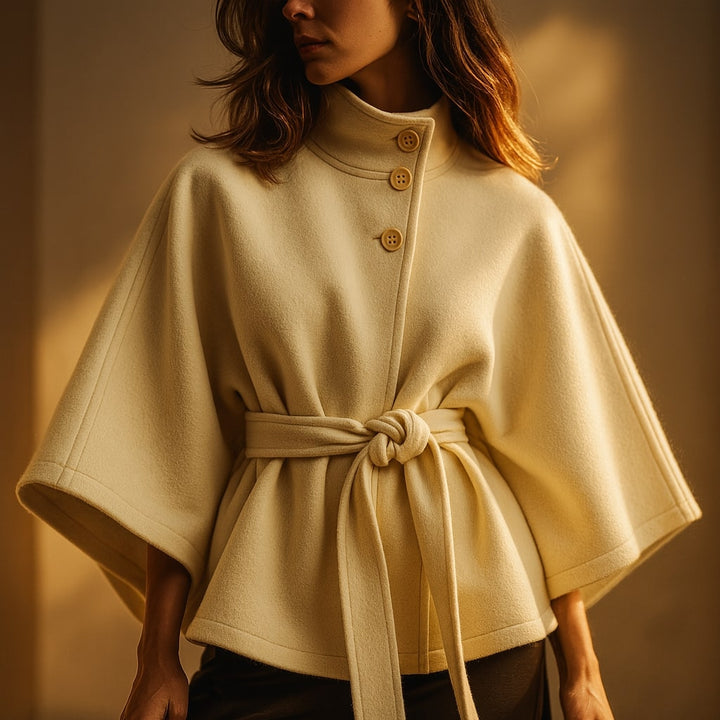 Drevante | Marina Belted Cape Coat