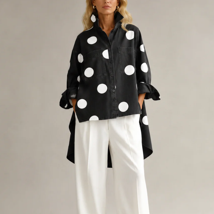 Drevante | Dotty Denim Overshirt