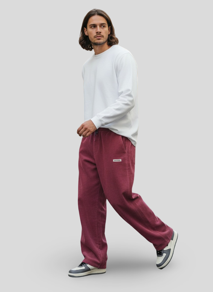 Drevante | Zaylor Velvet Wide-Leg Trousers