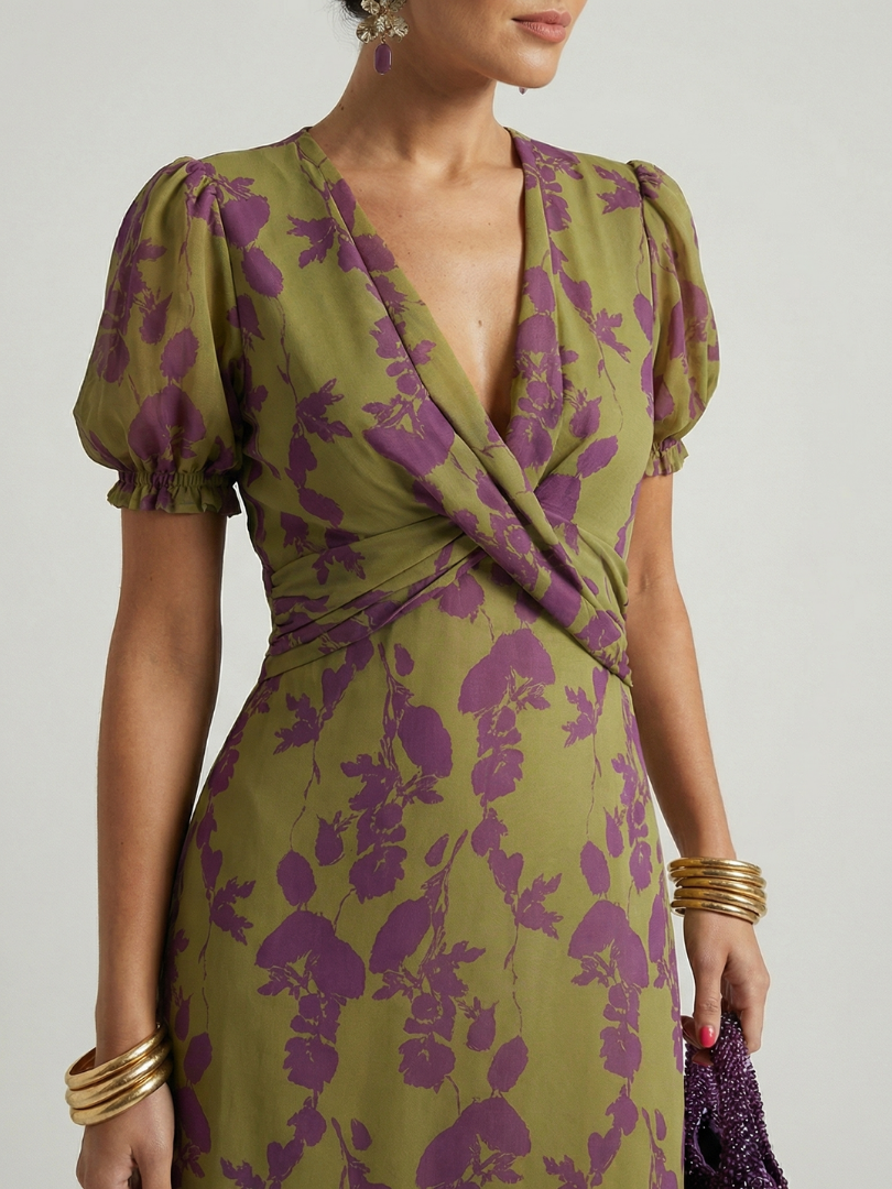 Drevante | Virel Floral Midi Dress