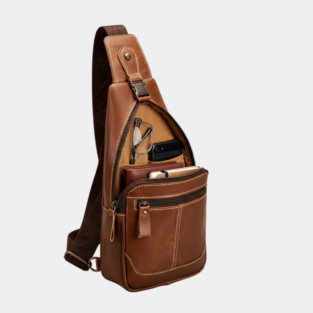 Drevante | Hugo Leather Chest Bag