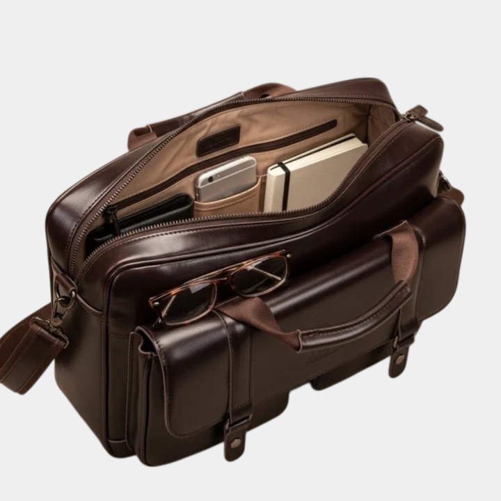 Drevante | Theo Leather Briefcase