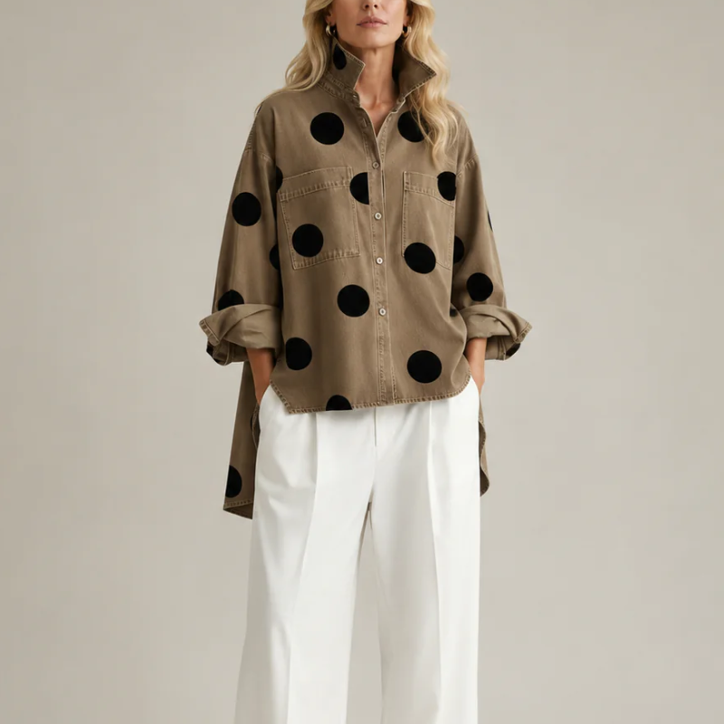Drevante | Dotty Denim Overshirt
