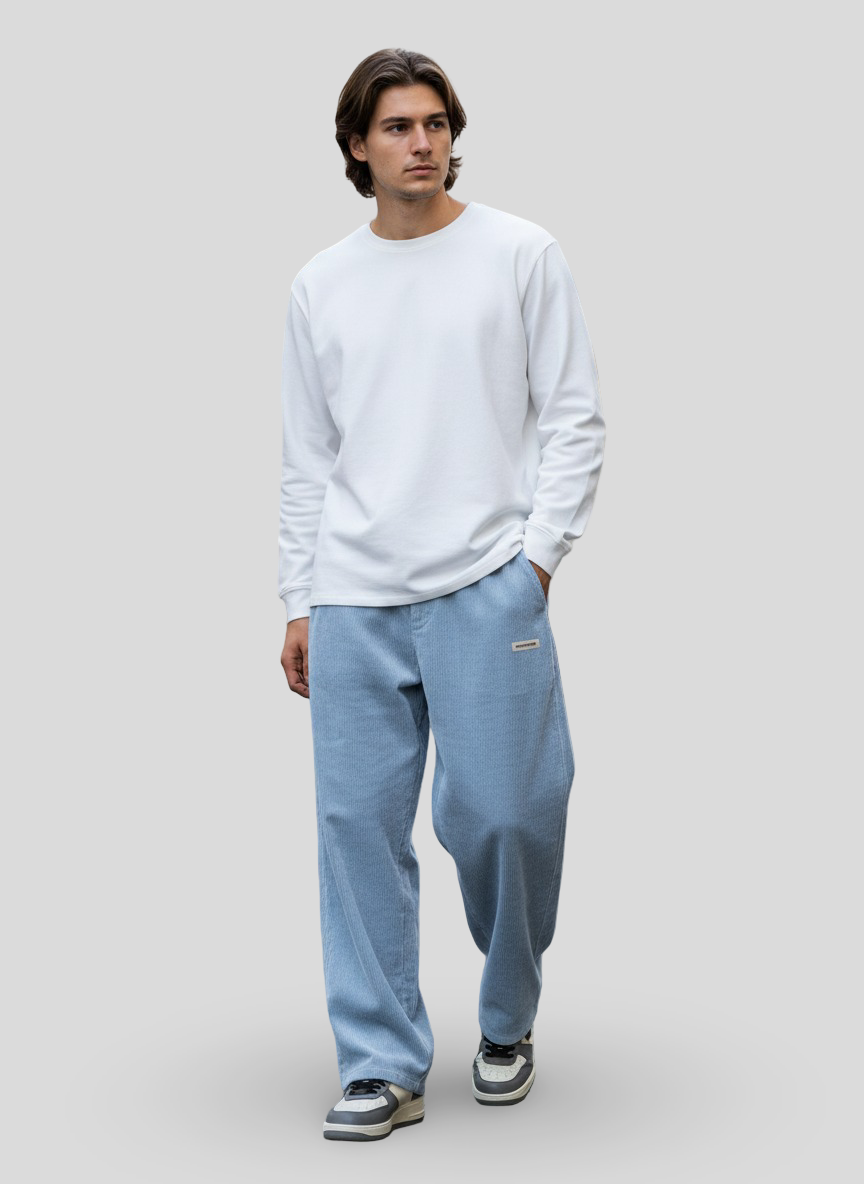 Drevante | Zaylor Velvet Wide-Leg Trousers