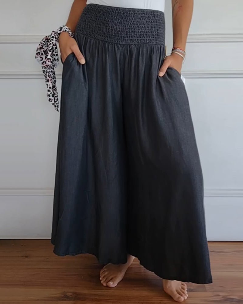 Sage | Flowy Stretch Trousers