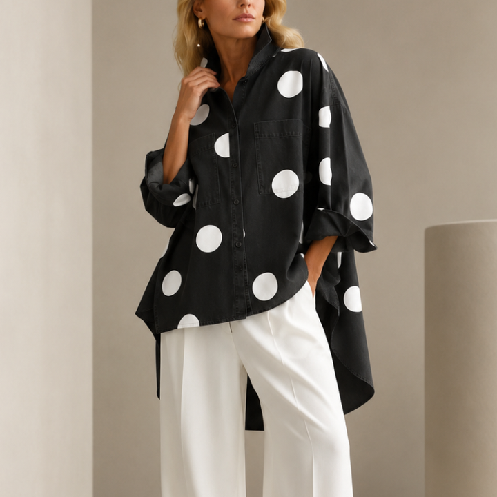 Drevante | Dotty Denim Overshirt