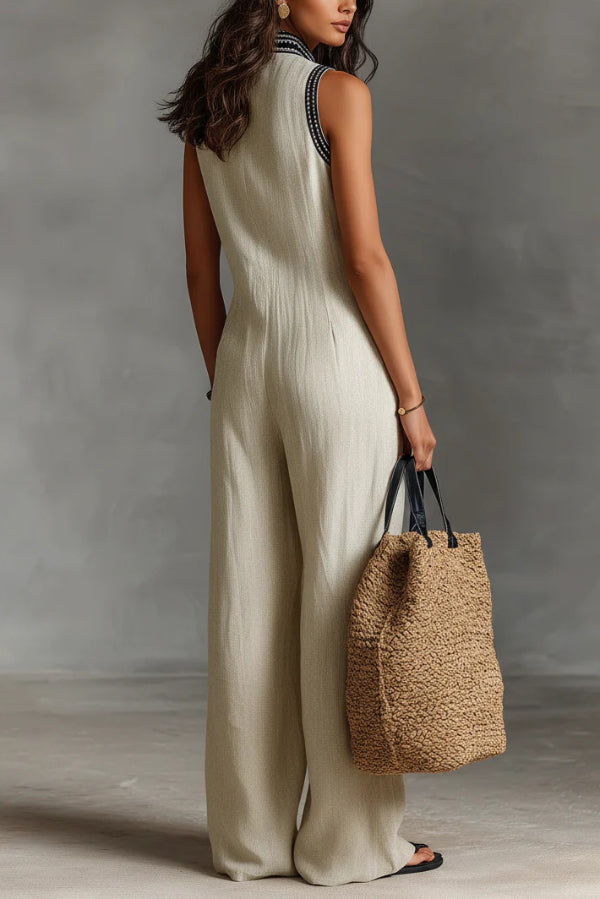 Drevante | Lena Linen Jumpsuit