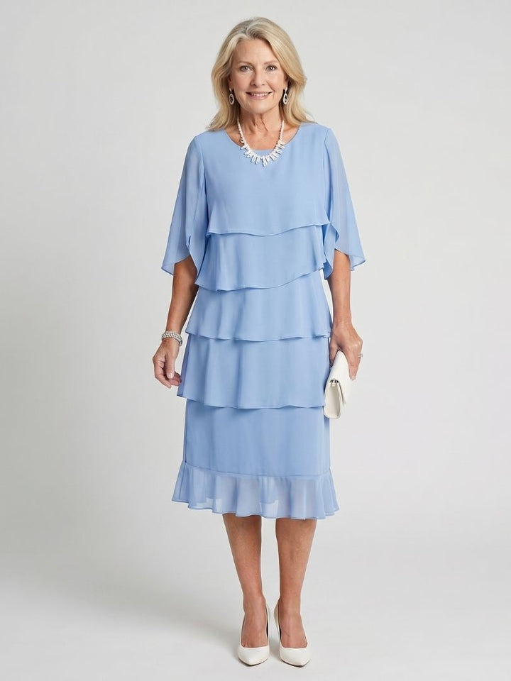 Drevante | Brent Layered Tier Midi Dress