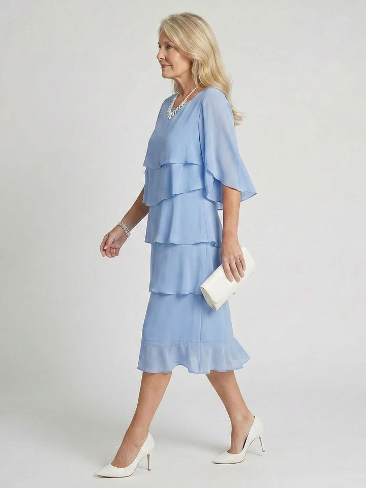 Drevante | Brent Layered Tier Midi Dress