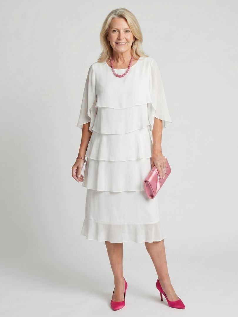 Drevante | Brent Layered Tier Midi Dress