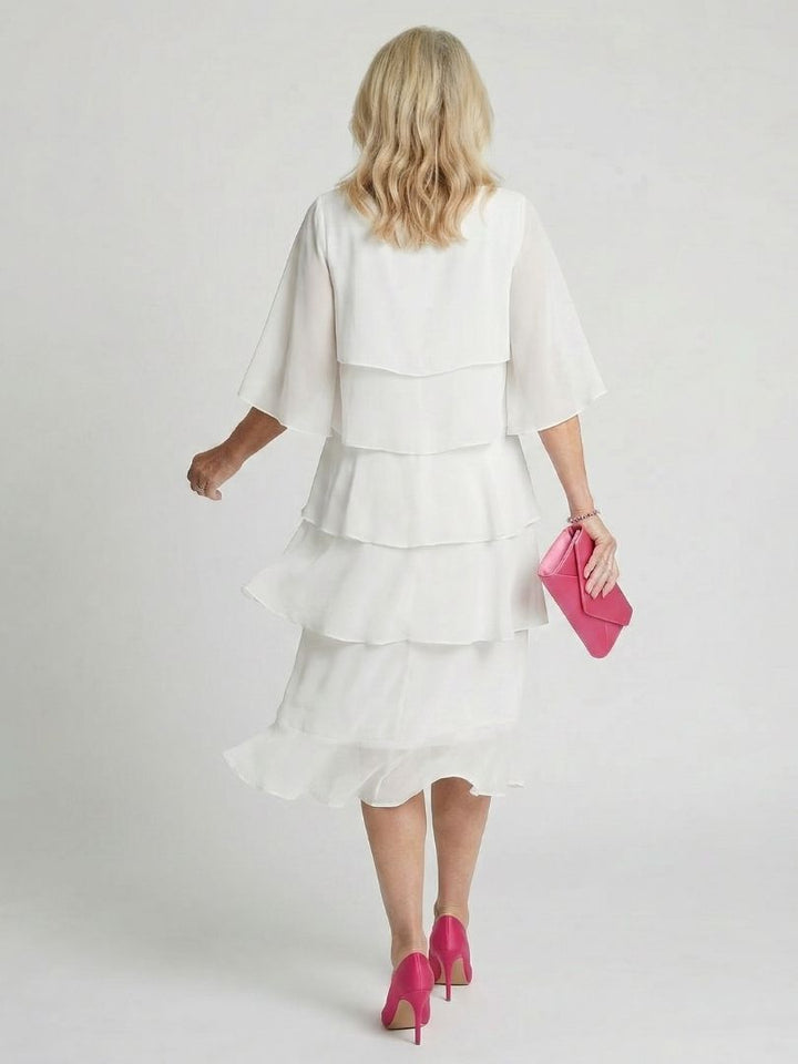 Drevante | Brent Layered Tier Midi Dress