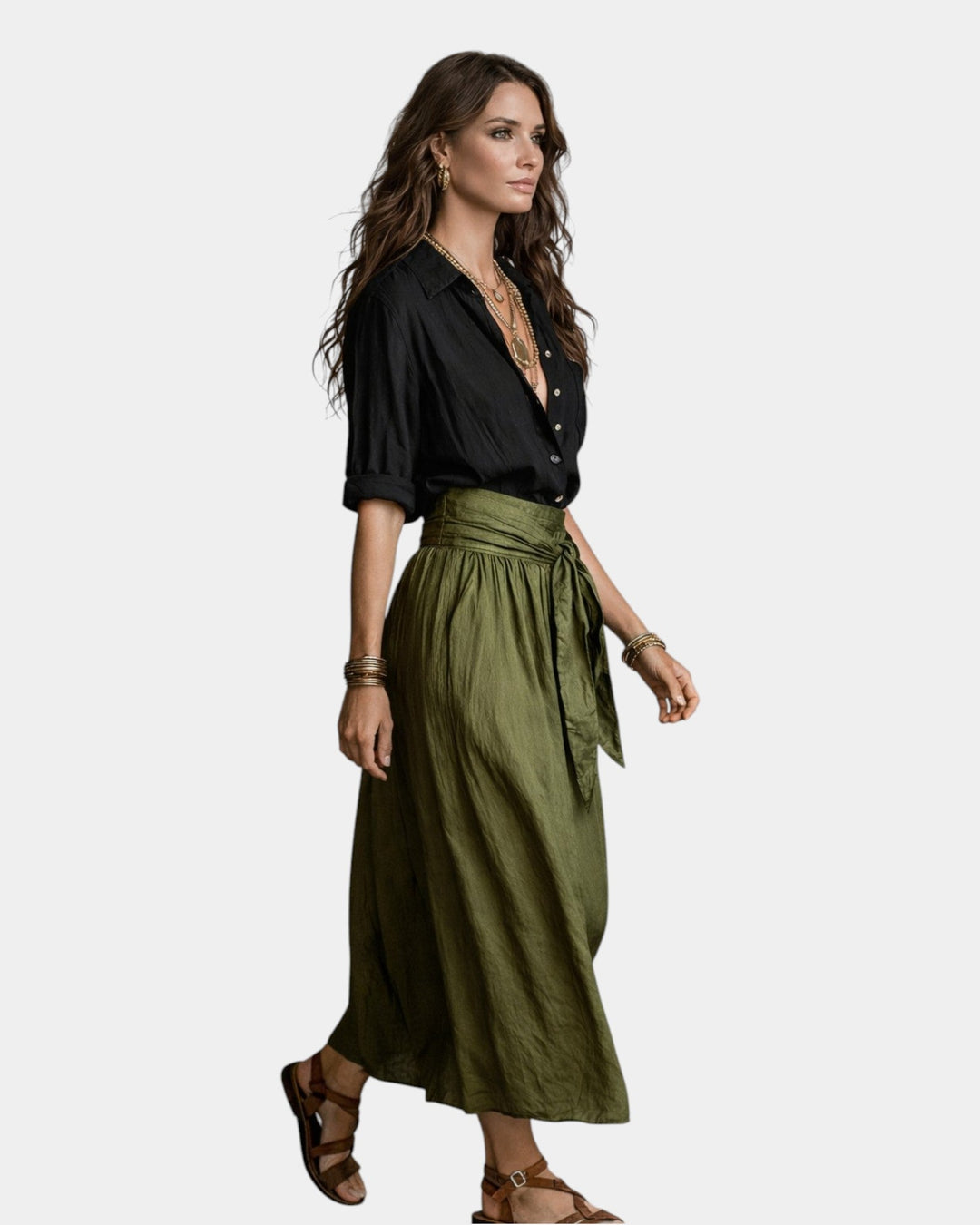 Drevante | Daniela Midi Skirt and Shirt Set
