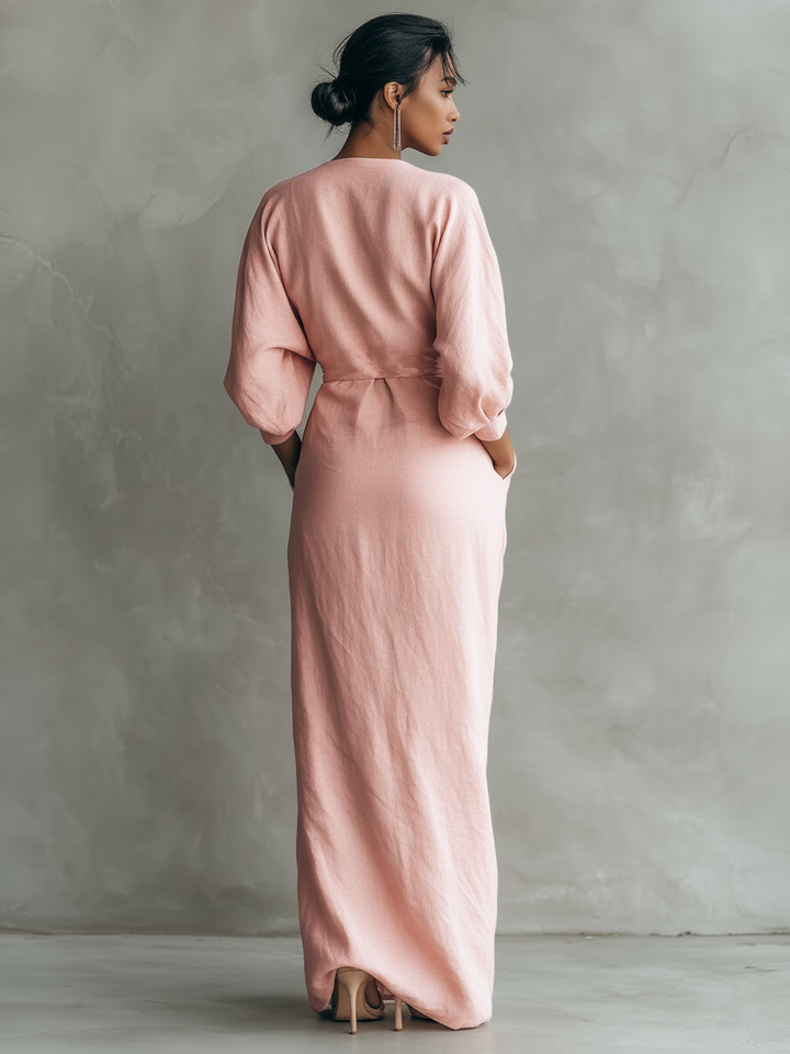 Drevante | Celeste Linen Maxi Dress