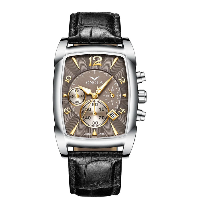 Drevante | St. Andrews Leather Strap Watch, 45mm