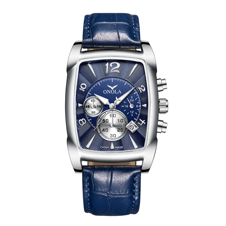 Drevante | St. Andrews Leather Strap Watch, 45mm