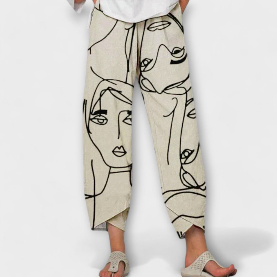 Drevante | Nadia Elegant Wide-Leg Pants