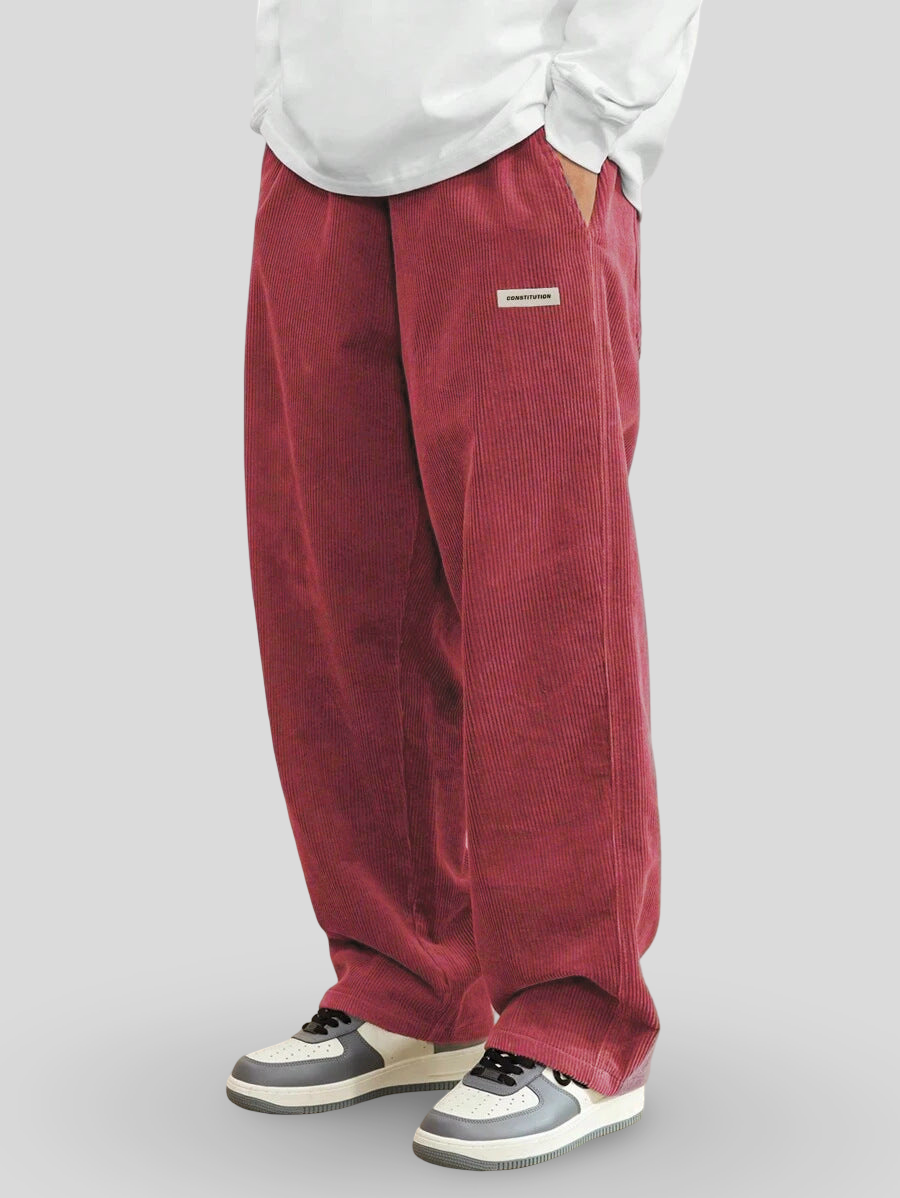 Drevante | Zaylor Velvet Wide-Leg Trousers