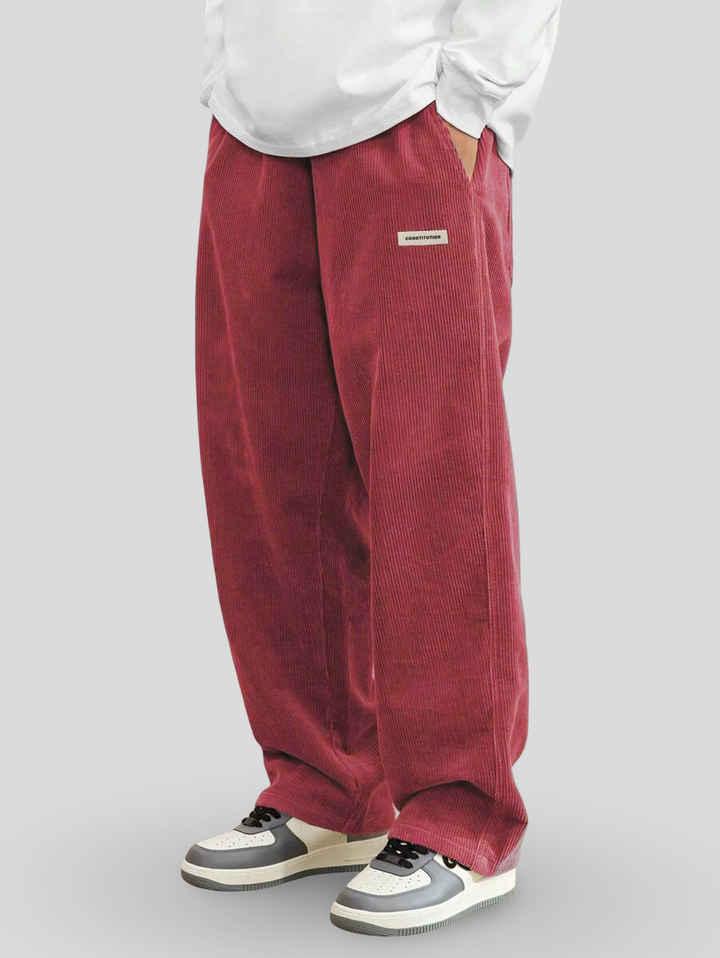 Drevante | Zaylor Velvet Wide-Leg Trousers