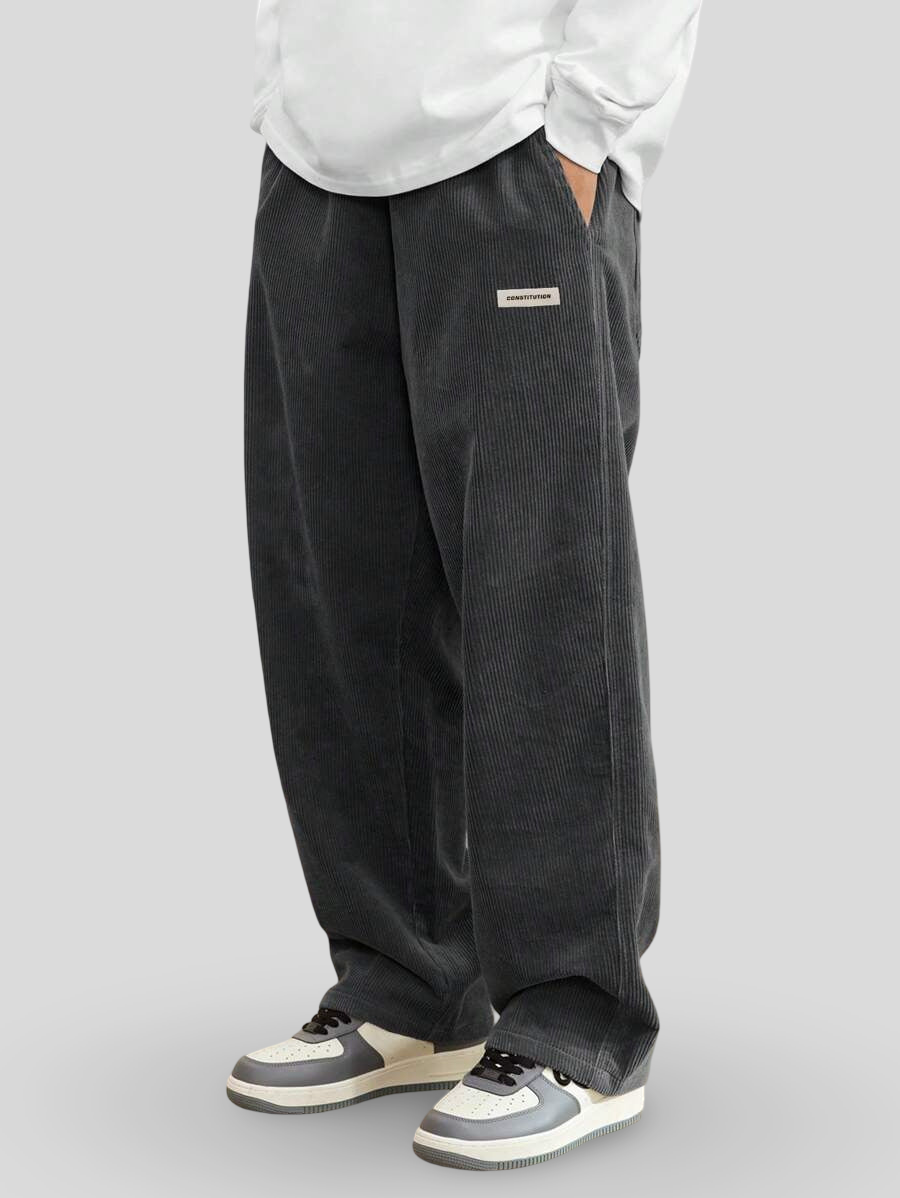 Drevante | Zaylor Velvet Wide-Leg Trousers