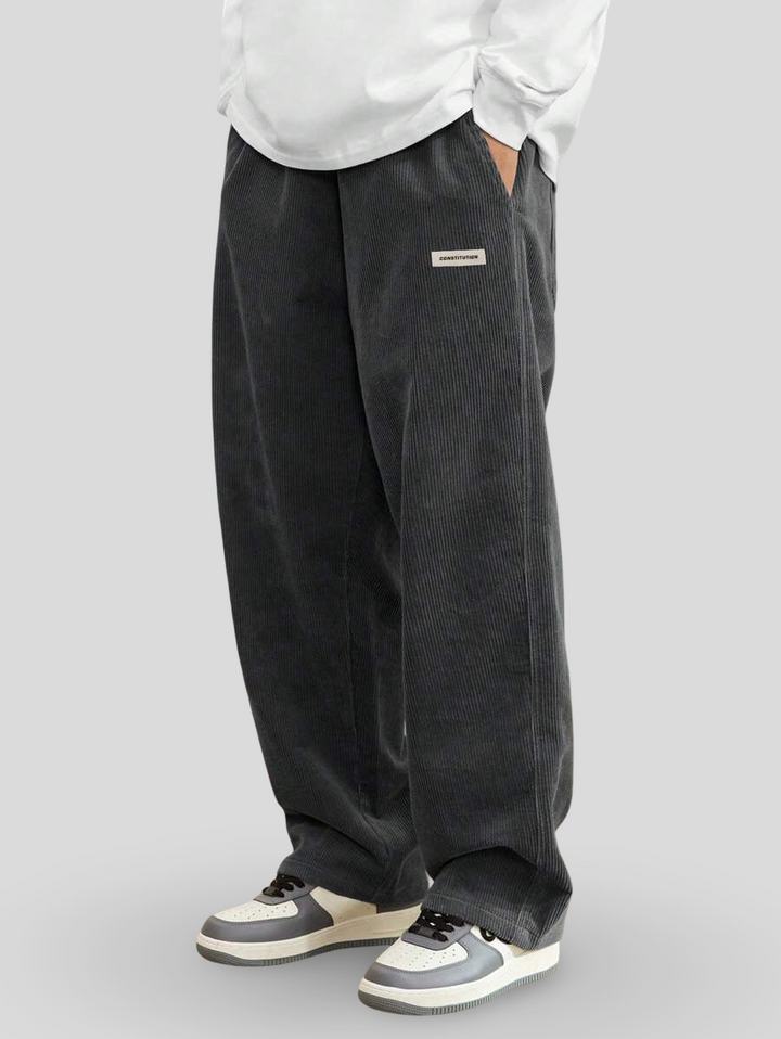 Drevante | Zaylor Velvet Wide-Leg Trousers