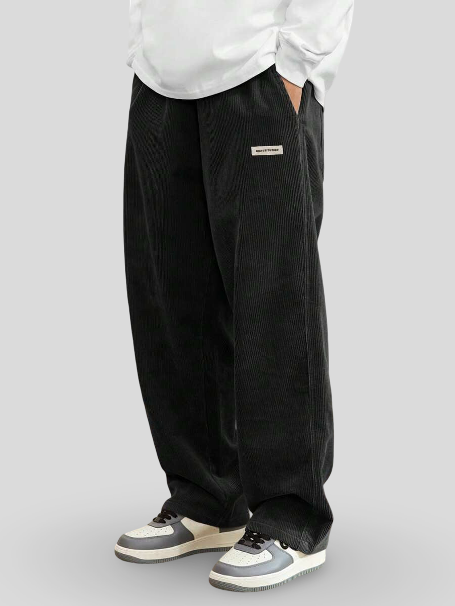 Drevante | Zaylor Velvet Wide-Leg Trousers