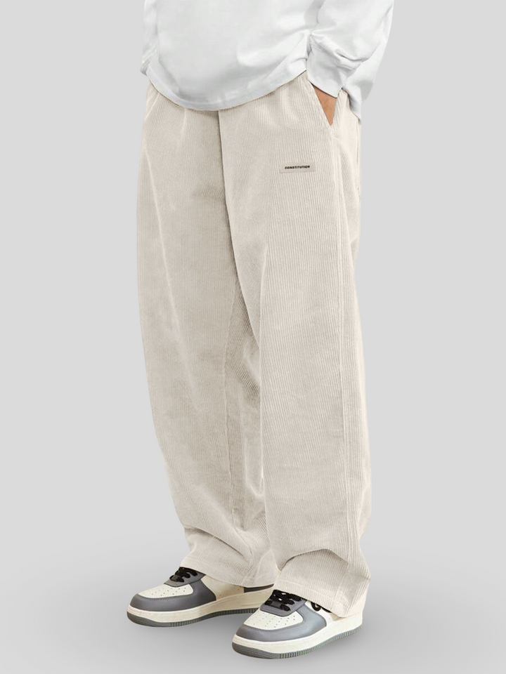Drevante | Zaylor Velvet Wide-Leg Trousers