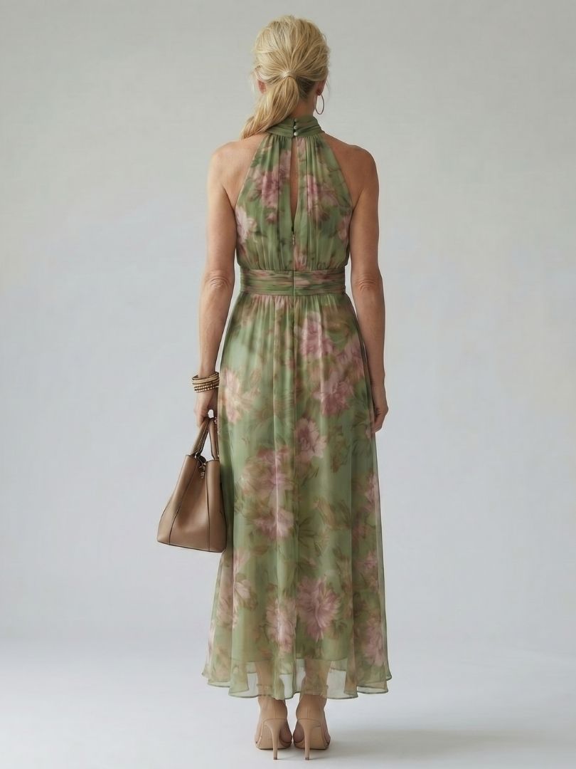 Drevante | Mirelle Halter Midi Dress
