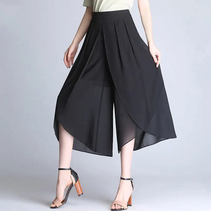 Drevante | Bella Chiffon Wide-Leg Pants