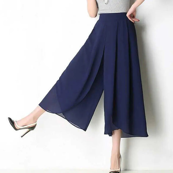 Drevante | Bella Chiffon Wide-Leg Pants