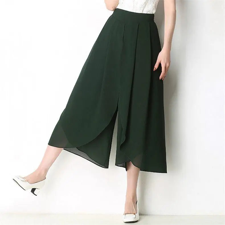 Drevante | Bella Chiffon Wide-Leg Pants