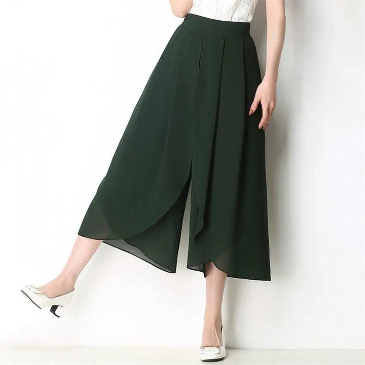 Drevante | Bella Chiffon Wide-Leg Pants